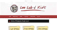 Desktop Screenshot of leelab4kids.com