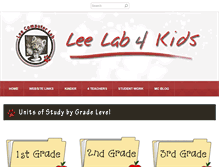 Tablet Screenshot of leelab4kids.com